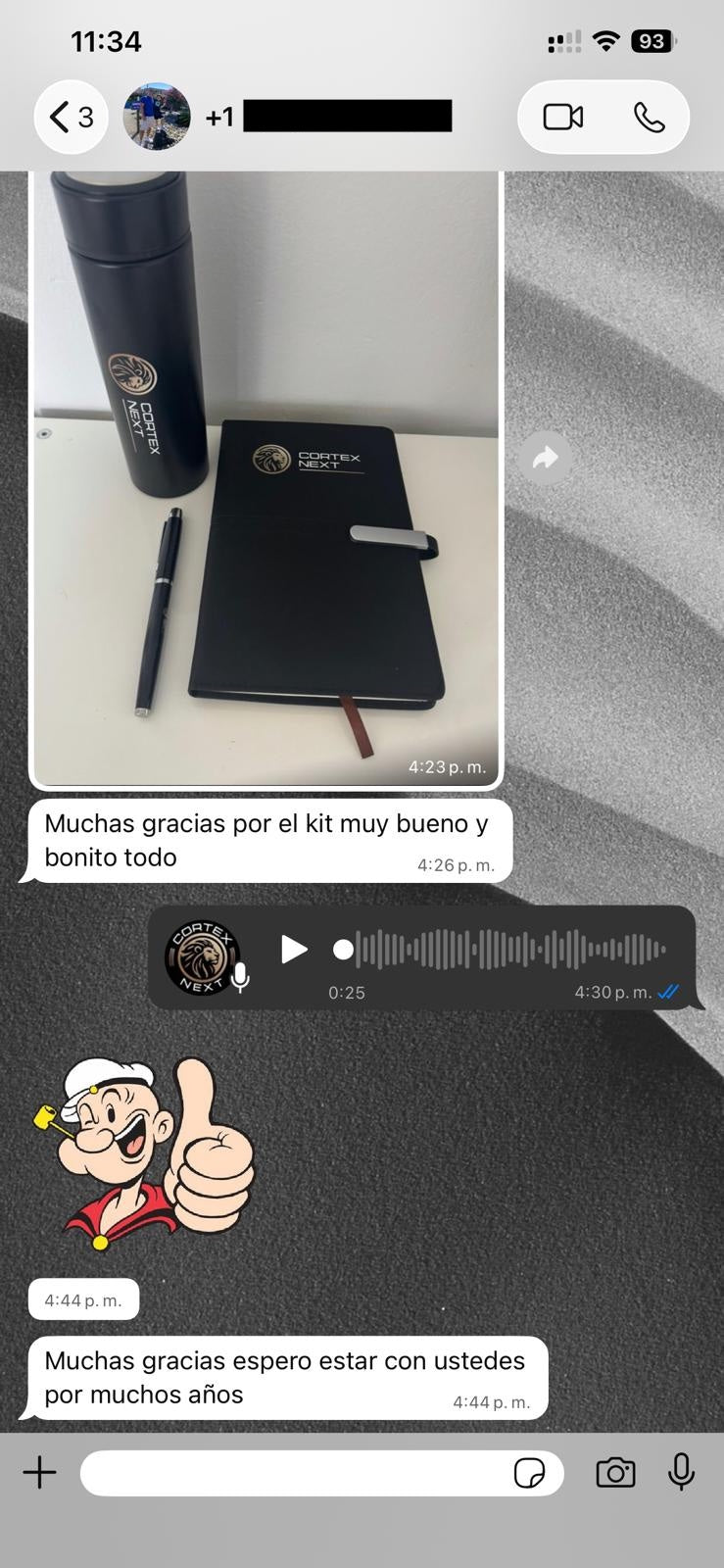 Screenshot shared by a Cortex Next member