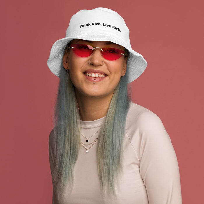 Bucket hat Pense Rico Viva Rico, vista alternativa