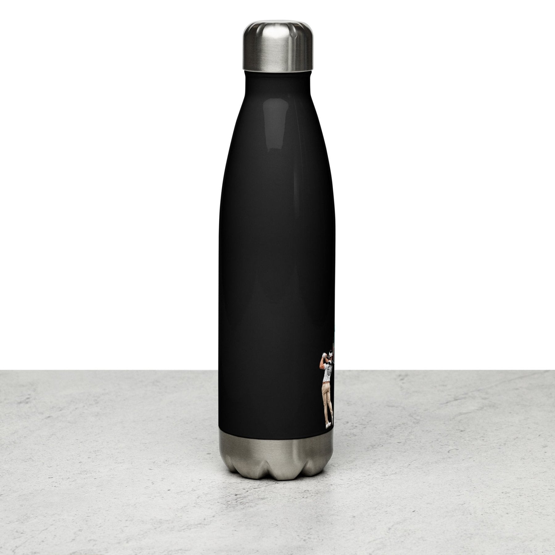 Trader Golfer Stainless Steel Water Bottle - Black - Cortex Next