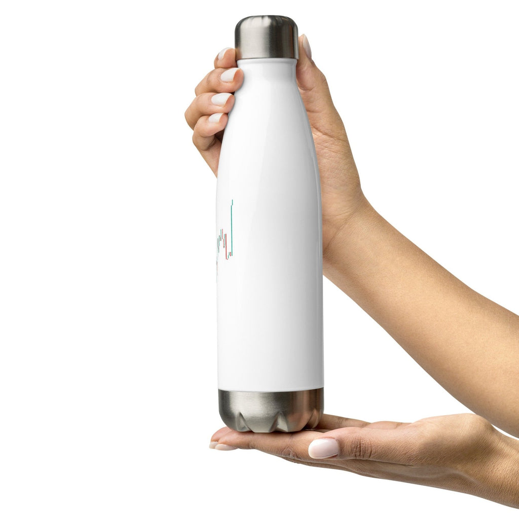 Trader Golfer Stainless Steel Water Bottle - White - Cortex Next