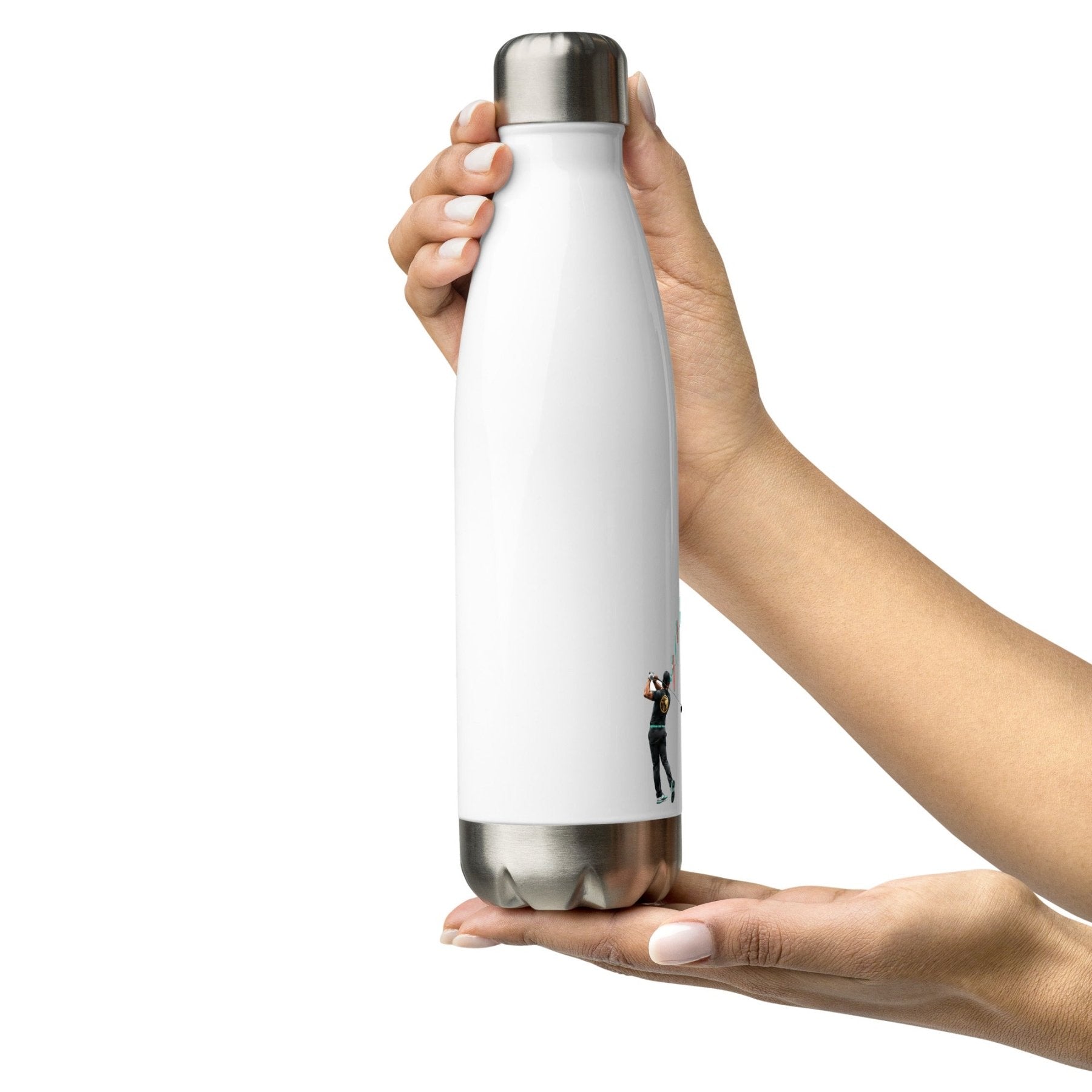 Trader Golfer Stainless Steel Water Bottle - White - Cortex Next